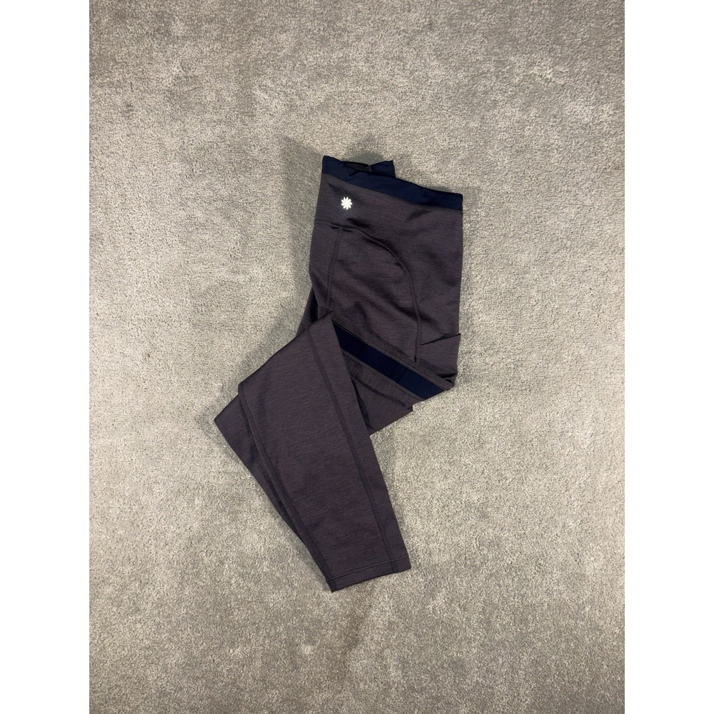 athleta‎ salutaion stach pocket medium side stripe navy/purple